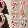Estilo Perezoso Floral Tejido Velcro para Mujer Flequillo Dulce Adhesivo Elegante Aro para el Cabello sin Presión Diadema de Gama Alta Tocado