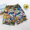 Pantalones Cortos de Seda de Hielo para Niños, Nuevo Estilo de Verano, Pantalones Cortos hasta la Rodilla para Niñas, Pantalones de Playa Sueltos para Niños Pequeños y Estudiantes, Pantalones Casuales para Niños
