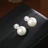 Pendientes de Perla Sintética con un Solo Diamante para Mujer Estilo Nuevo 2026, Elegantes Pendientes de Noche, Pendientes a Juego, Estilo de Moda y Versátil