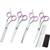 Tesouras para Tosquia de Animais de Estimação, Tesouras Integradas de Aço Integral para Aparar Pelos de Cachorro, Tesouras Domésticas de Dentes Planos, Tesouras Curvas, Suprimentos Exclusivamente para Vendas Transfronteiriças