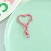 Chaveiros de coração pintados coloridos estilo Ins, acessórios DIY, pingentes para bolsas e mochilas na cor de doce, atacado