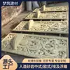 Entrada al Museo Arenisca Artificial Osmanthus Columnas con Relieve Señalización Arquitectónica Fabricante Personalizado Procesamiento Relieves de Flores de Jardín