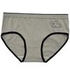 Cuecas de Algodão para Menina Outono Urso Estampado Fofo Simples Preto e Branco Cinza Algodão Virilha Respirável Cuecas para Mulheres