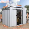 Cuarto de Almacenamiento Exterior, Cobertizo de Herramientas, Almacenamiento de Jardín, Casa de Almacenamiento Sencilla, Casa Modular para Terraza de Patio, Cuarto de Almacenamiento Móvil Desmontable