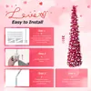 Venta Caliente en Amazon Día de San Valentín Árbol Cónico de Corazón Rojo Madder Plegable Telescópico Árbol Madder Árbol Decorativo para Escena de Festival