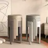 Banqueta de Plástico Doméstica Espessa Redonda Moderna Simples Sala de Estar Empilhável Acumular Atacado Fábrica Atacado