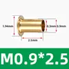 M0.9-M6 Ilhós de Cobre Rebites de Cobre Puro Rebites Vazados Fivelas Vazadas Peças de Cobre Ferramentas Resistentes ao Desgaste e à Corrosão Venda por Atacado
