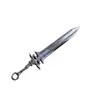 Llavero Espada Oscura de Latón Negro Puro Modelo de Arma Mini Colgante Colgante Adornos de Mano Creativos Interesantes Venta al por Mayor