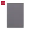 Deli 7901-Q Cuaderno de Cuero Ligero de Negocios 25K-80 Hojas Espaciado de Línea de 10 mm Cuaderno de Oficina Diario de Estudiante