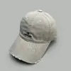 Boné de Baseball Bordado com Letra Estilo Vintage Americano para Primavera e Outono para Homens e Mulheres Proteção Solar Estilo Buraco Personalidade Chapéu Bico de Pato Mori Li Atacado
