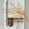 Flores Artificiales, Flores Secas Estilo Wabi-Sabi, Hojas Secas, Frutos de Pipa, Hortensias de Borde Tostado, Materiales Florales Vintage, Frutos de Espino Marítimo, Decoraciones de Mesa, Flores de Seda
