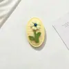 Ornamento Floral Xadrez Oval DIY Acessórios de Cabelo Roupas Sapatos Chapéus Roupas de Boneca Animais de Estimação Materiais Semi-acabados Exportação Transfronteiriça