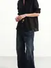 Camisa Blanca de Manga Corta con Dobladillo Enrollado, Textura Suave, Corte Holgado y Relajado, de Tencel y Lino para Mujer Joaesar