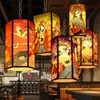 Lanternas de Máscara de Ópera de Pequim Estilo Chinês, Lanternas Publicitárias à Prova d'Água para Uso Externo para Restaurantes Tradicionais, Personalizáveis para Restaurantes Modernos
