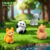 Paisaje en Miniatura Creativo Realista Capibara Zorro Figuras de Animales Pequeños Lindos Accesorios de Decoración DIY Mini Adornos