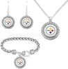 Conjunto Mais Quente da Amazon de Pulseira, Colar e Brincos de Futebol NFL