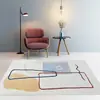 Alfombra Sala de Estar Lujo Ligero Hogar Habitación Dormitorio Estilo Ins para Niñas Manta Completa para Mesita de Noche Resistente a la Suciedad Sofá Mesa de Café Felpudo de Piso