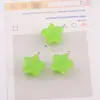 Cuentas Acrílicas Transparentes de Color Gelatina con Forma de Estrella para Manualidades DIY, Cuentas con Forma de Frijol para Cadenas de Teléfono y Accesorios Pequeños