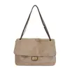 Bolso Mensajero Retro Esmerilado de Comercio Exterior para Mujer Bolso Nuevo de Moda Gran Capacidad para Viajar Bolso Sobre de Hombro Único Cruzado