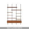 Estantería de Madera Maciza de Múltiples Niveles para Sala de Estar Minimalista Moderna con Columna de Diseño Estilo Vintage Estantería de Exhibición de Piso a Techo