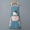 Avental para Uso na Cozinha, à Prova de Óleo, Estilo Novo, Impermeável, Moderno, Fofo, Avental de Cozinha, Roupa de Trabalho para Cozinha Doméstica