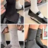 Calcetines con Ribete de Encaje Estilo Miu para Mujer, Calcetines Finos de Verano de Caña Media Estilo Ballet con Puntos, Calcetines Holgados Tendencia Ins Coreana