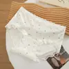 Roupa íntima feminina estilo country floral de cintura média, retalhos de renda, sem costura, toque nude, macia, lisa, alta elasticidade, calcinha triângulo 3930