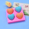 Molde de Silicone Líquido de Grau Alimentício em Formato de Coração Duplo para Aromaterapia Sabão Sabonete Vela Gotejamento de Cola Ovo