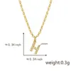 Explosiones Transfronterizas Europeas y Americanas Colgante Collar con Incrustaciones de Cobre Circonita Letra Inglesa Estilo Simple Collar de Mujer Versátil de Alta Gama