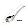 304 Aço inoxidável estilo coreano colher de sopa colher de sopa para sopa picante e quente colher para beber colher dourada colher de celebridade da internet colher de sopa de cabo longo colher colher colher