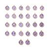 Colgante de aleación con forma de gota de aceite de doble cara alfanumérico AZ bolsa de materiales para manualidades DIY pendientes collar pulsera joyería