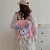 Envío Transfronterizo de Mochilas de Peluche de Dibujos Animados de Cinnamoroll para Niñas, Bolsos Cruzados de Hombro Lindos de Kuromi, Regalos para Padres e Hijos