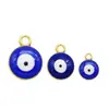 Ojo Turco Malvado Accesorios para Joyería DIY Ojo Azul Colgante Individual Joyería Aleación de Aceite Colgante Pulsera