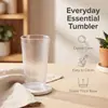 Vaso de Agua Acrílico Transparente Escarchado de 15 oz