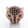 Acessórios de Joalheria Micro-Cravados Europeus e Americanos Cabeça de Leopardo DIY Acessórios de Joalheria Fabricante Atacado Acessórios Micro-Cravados Cobre