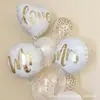 Set Caliente de 9 Piezas de Aliexpress Globos de Papel de Aluminio Mr&Mrs de Lentejuelas Doradas de 18 Pulgadas Suministros para Boda Día de San Valentín
