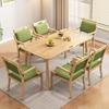 Mesas y Sillas de Comedor para Residencias de Ancianos para Ancianos Modernas Simples Adecuadas para Muebles de Comedor para Ancianos Residencia de Ancianos Apoyando Madera Sólida Fábrica