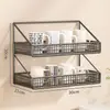 Porta-copos de parede, prateleira de armazenamento de parede sem furos para copos de água e canecas, suporte de parede para xícaras de chá na cozinha