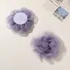Acessórios de camélia em malha super fada, leves e elegantes, com borda queimada, para roupas DIY, acessórios de cabelo, flores para sapatos, broches, enfeites, acessórios