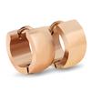 Venta al por mayor del fabricante Pendientes de Acero Inoxidable Semicirculares de Tres Colores Simples de 7 mm Europeos y Americanos Pendientes Versátiles Pinza para Oreja de Estudiante Joyería