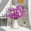 Rosa Eterna Eucalipto Buquê de Flores Secas Flor Real Hortênsia Grama de Cristal Decoração de Casa Enfeites de Quarto Gipsofila