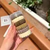 Diadema elástica alta para el cabello, banda de goma para el cabello para mujer, sin costuras, que no daña el cabello, tocado grueso y duradero, cubierta de cuero, tocado, cuerda para el cabello simple