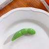 Una pieza de horquilla de costillas de cerdo estofadas, simulación de comida, clip para el cabello, tocado, personalidad divertida, creativo, kebab de edamame, clip lateral, horquilla
