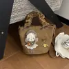 Bolso Pequeño Tote Estampado Leopardo de Nicho para el Día a Día Bolsos Pequeños para Mujer 2026 Nuevo Estilo de Moda Otoño Súper Caliente Bolso Cubo de Hombro Cruzado