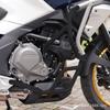 Adequado para Protetor de Queda de Motocicleta Chunfeng Mt700, Proteção Anti-Queda, Modificação de Envolvimento Total, Aço Carbono Branco Prateado, Durável