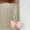 Colgante de Muñeca Gato Marie 3D Cadena para Funda de Teléfono Ins Súper Lindo Cartoon Lazo Correa para Funda de Teléfono Cámara CCD