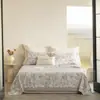 Colcha de Verano Suave y Lisa Estilo Americano Moderno de Lyocell Tencel Lenzing, Lavable a Máquina, Adecuada para Dormir Desnudo, Colcha con Efecto Frío para Aire Acondicionado, Juego de Cuatro Piezas