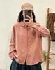 Nueva Camisa Bordada de Doble Capa Vintage de Otoño, Holgada y Sencilla, Versátil, Top Casual a la Moda Venta al por Mayor
