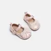 Zapatos para Bebé Niña Zapatos para Niños Pequeños Zapatos de Cuero 0-3 Años Otoño Nuevo Niñas Suela Súper Suave Lazo Perla Zapatos de Princesa