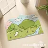 Alfombra de Baño de Dibujos Animados, Felpudo Absorbente Antideslizante para Puerta de Baño, Alfombra Gruesa de Imitación Cachemir para Sala de Estar, Manta para Mesita de Noche de Dormitorio